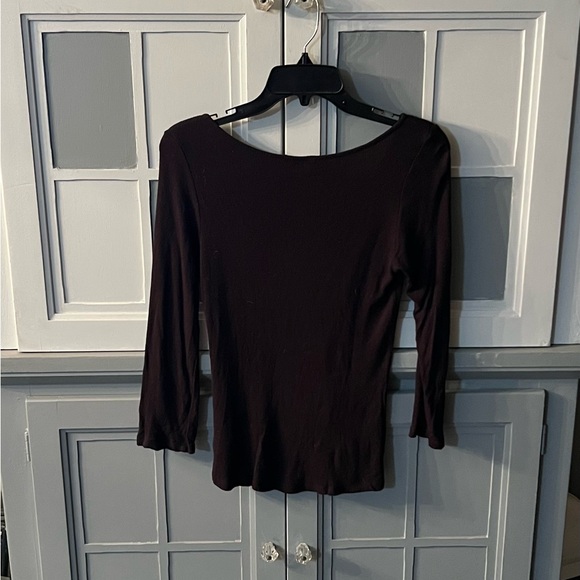 🖤Guess Black Fitted 3/4 Sleeve Blouse - Picture 2 of 5